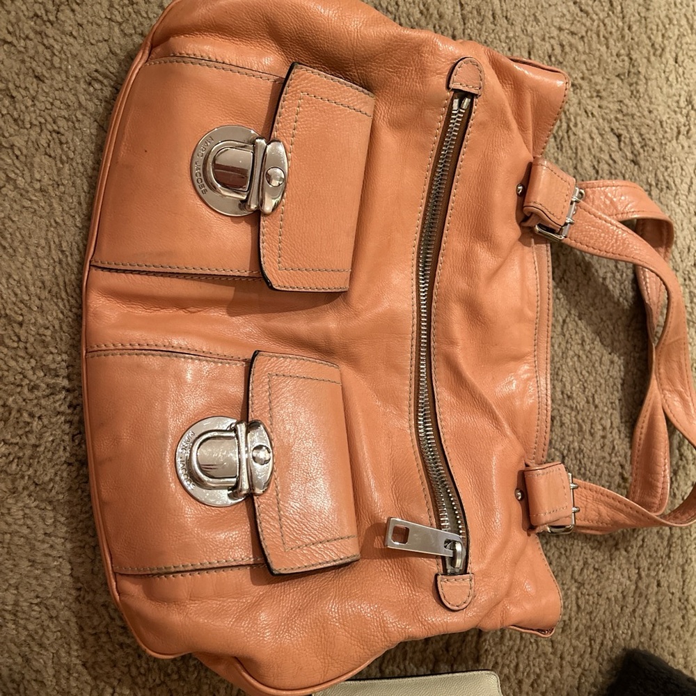 Marc Jacobs Coral Leather Shoulder Bag